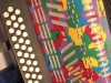 Canarino B system button accordion - multicolour